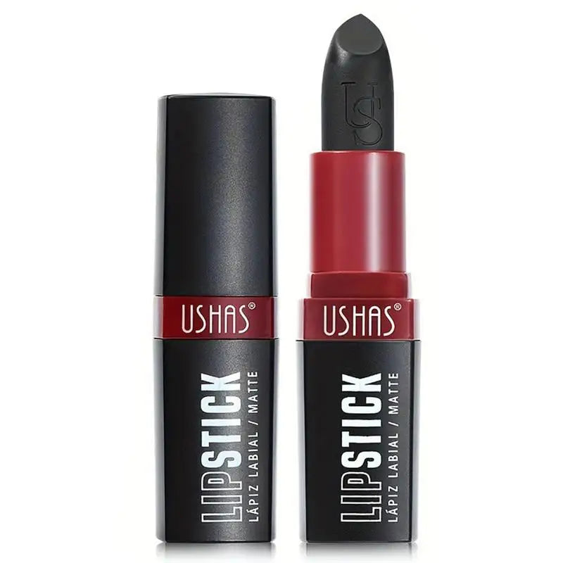 Matte Vampire Black Lipstick Lip Stick Impact Highly Pigmented Velvet Qme
