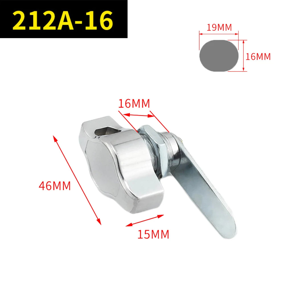 Cabinet Door Padlock Cabinet Cam Lock Keyless Mechanical Door Lock Signage Box Door Padlock 16/20/25/30mm Qme 16mm