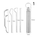 Metal Toothpicks Tooth Cleaningtool Storage Tube Stainless Steel Qme 1