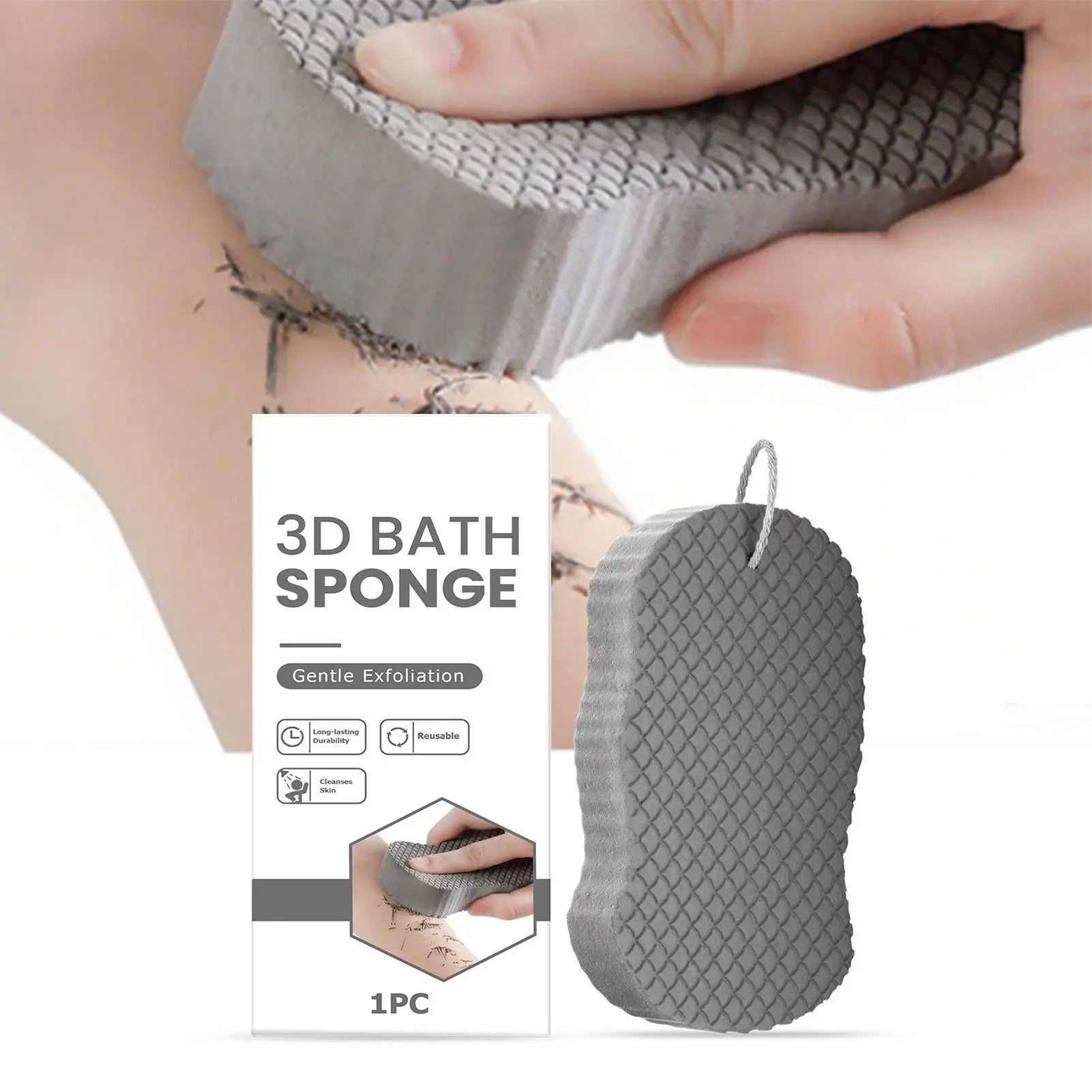 Sponges Body Scrubber Shower Loofah Women Gentle Cleaning Supplies Qme