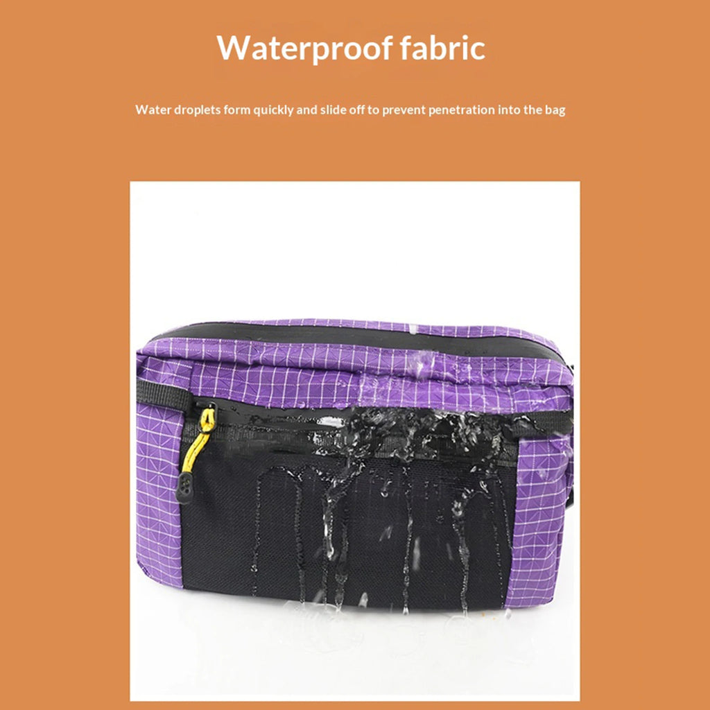 Outdoor Waist Pack Ultralight Hiking Hanging Side Pocket Adjustable Strap Multi-Functional Chest Pack for Camping Outdoor Sports Qme