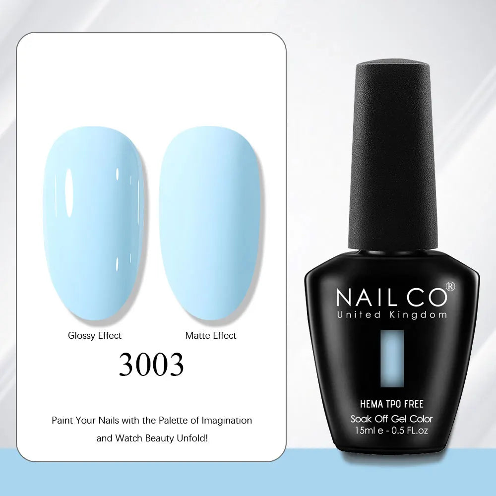 NAILCO Gel Nail Polish Nails Semi-permanent UV Varnish Glitter Glass