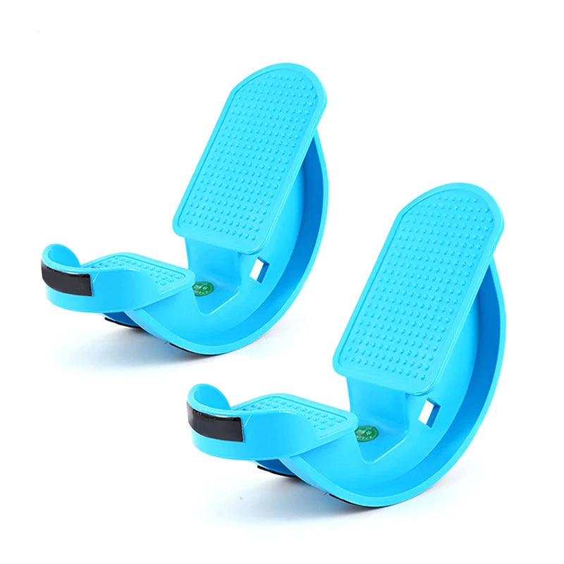 1 Foot Rocker Elastic Plate Calf Stretch Ankle Achilles Tendon Qme 2PCS Blue