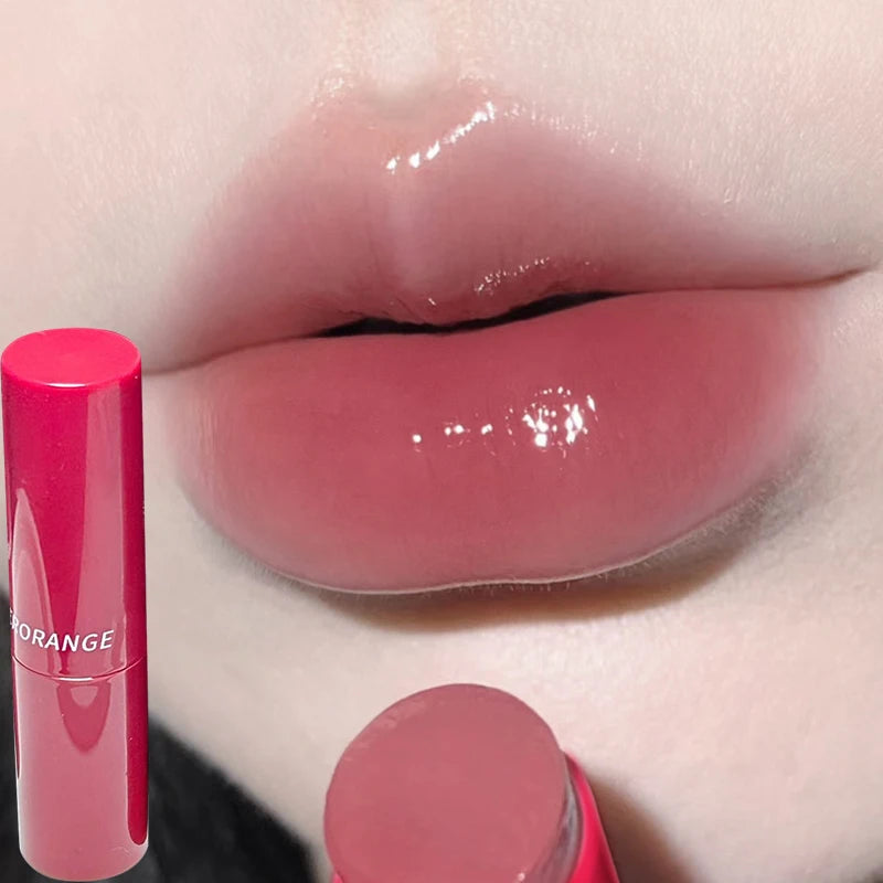 Rose Tea Brown Jelly Lipstick Crystal Tinted Lip Balm 8 Colors Anti-cracking Cherry Peach Lip Gloss Repairing Lip Care Cosmetics Qme 02