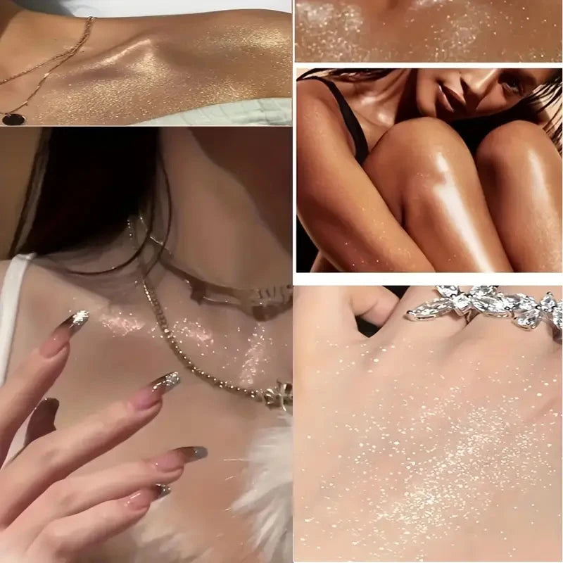 Gloss Glitter Powder Waterproof Sweat Proof Suitable Facial Hair Body Qme