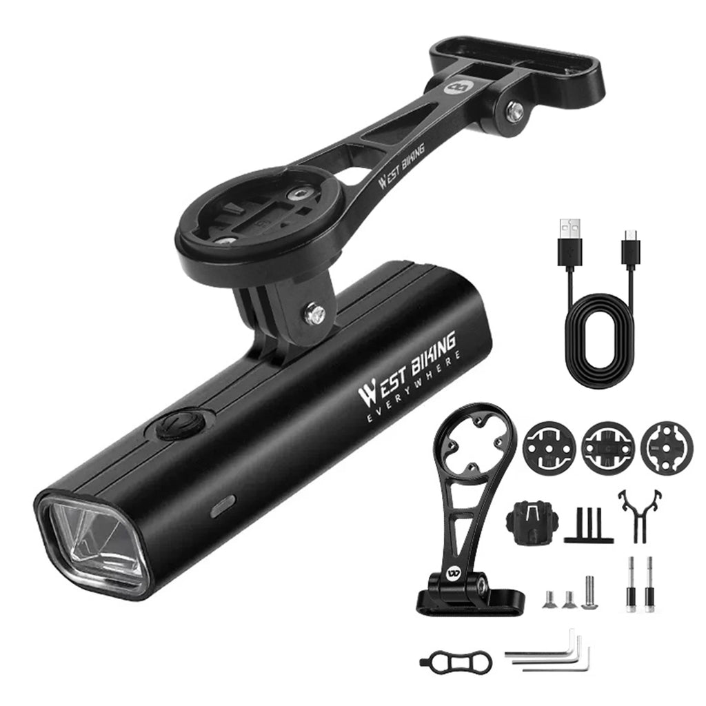 LED Bicycle Lights for Night Riding Lights Rechargeable Waterproof Bicycle Front Light with Rotating Mount 400LM 2000mAh Lights Qme Type C China Mainland
