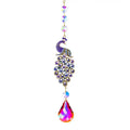 Crystal Glass Icicle Suncatcher Rainbow Prism Hanging Ornament Home Window Car Garden Decor Qme C