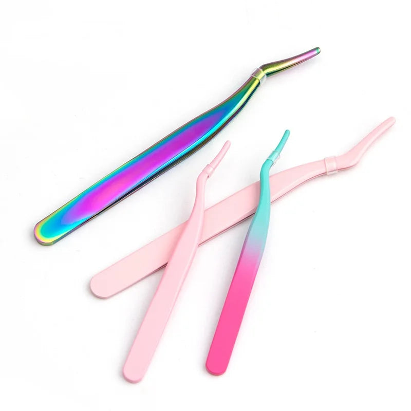 Eyelash Tweezers Lash Applicator Extension Supplies Makeup Tools Qme