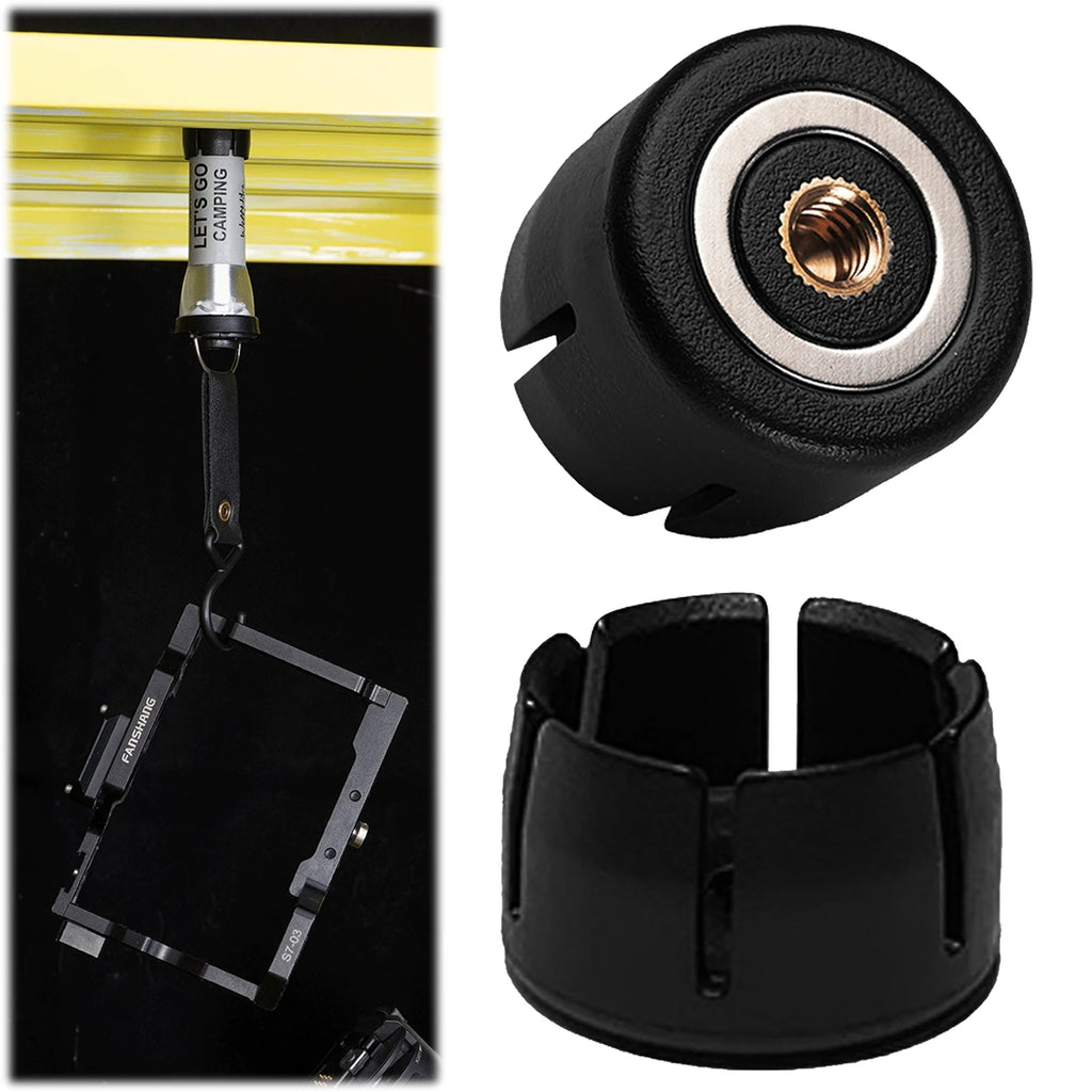 1-5Pcs Portable Lantern Base Supplies for GZ Accessory Magnetic Flashlight Lantern Base Transfer Adapter Flashlight Light Holder Qme