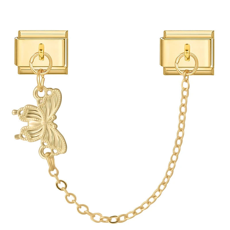 Fashion Bracelet Charms Full Zircon Shiny Gold Tassel Chain Friend