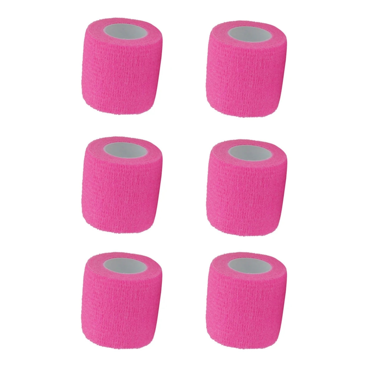 Brand New Glossy Pink Tattoo Disposable Bandage Sport Cover Wrap Tape Self Adhesive Elastic Bandage Tape Tattoo Permanent Makeup Qme 6PCS PINK