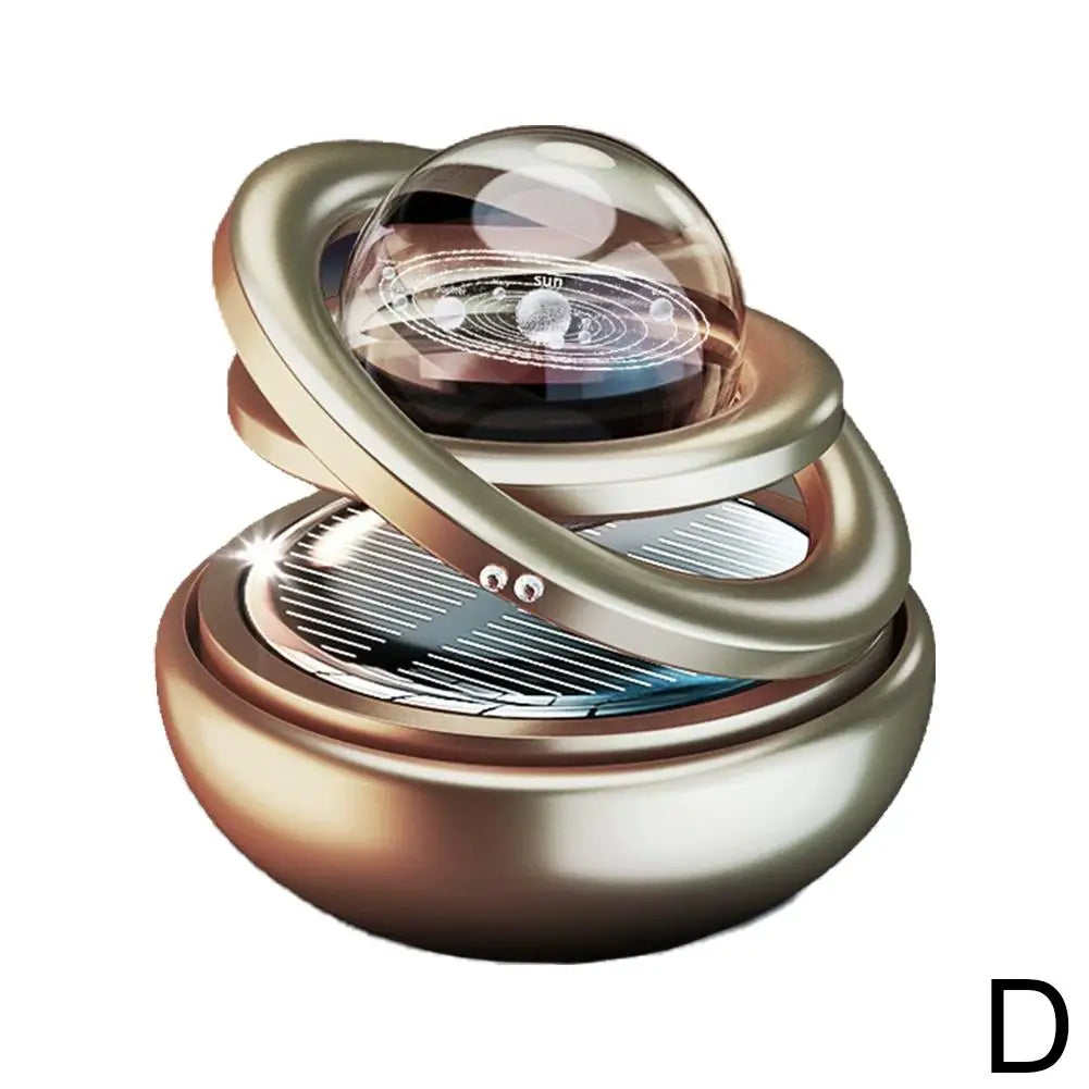 NEW Solar Power Car Perfume Car Air Freshener Solar Ornaments Rotating Aromatherapy Perfume Ornaments Creative Car Diffuser Qme D