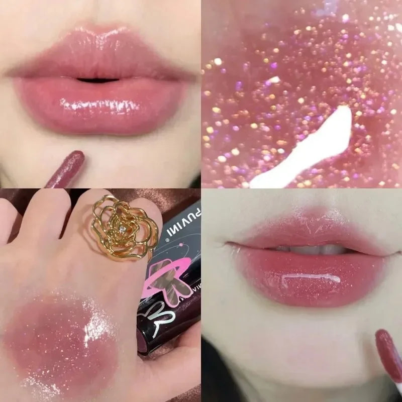 Ice Juice Red Lip Gloss Crystal Mirror Water Light Lip Glaze Grapes Jelly Glass Lip Oil Waterproof Lipstick Clear Tint Makeup Qme style2-02