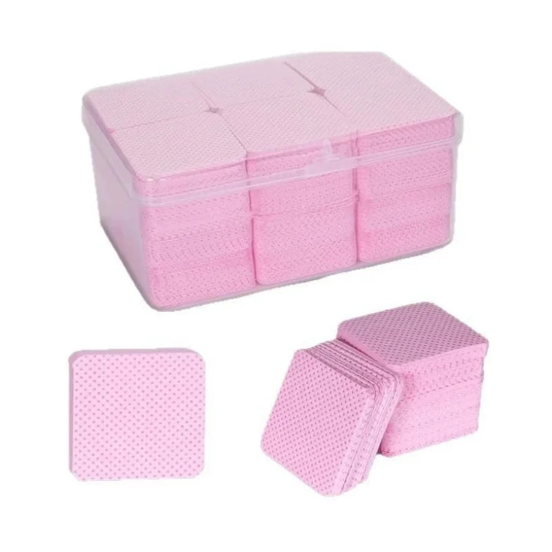 Wipes Napkins Remover Gel Plum Blossom Shape Nail Wipes Nail Manicure Pedicure Pads Art Cleaning Tools Tips Nail Polish Remover Qme
