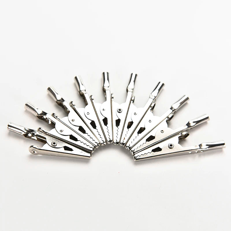 10A Alligator Crocodile Test Clips Banana Socket Probe Cable Lead Qme