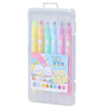 6Color/Set Double-ended Erasable Highlighter Kawaii Stationery Creative Graffiti Pen School Supplies Student Marker Highlighter Qme 6 colors