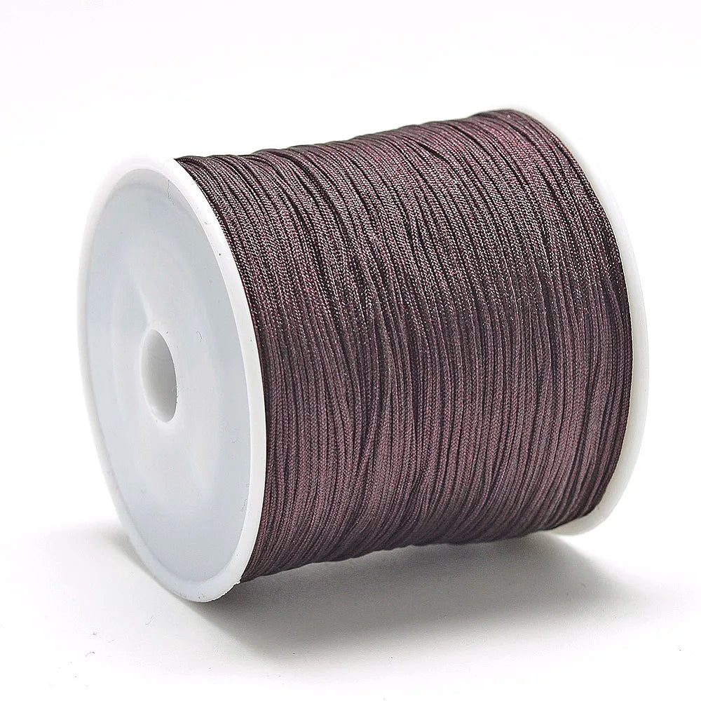Pandahall 100m Roll Nylon Thread Braided Chinese Knotting Cord