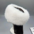 Fashion Fluffy Fur Women's Winter Hat Warm Ear Protection Snow Ski Qme White