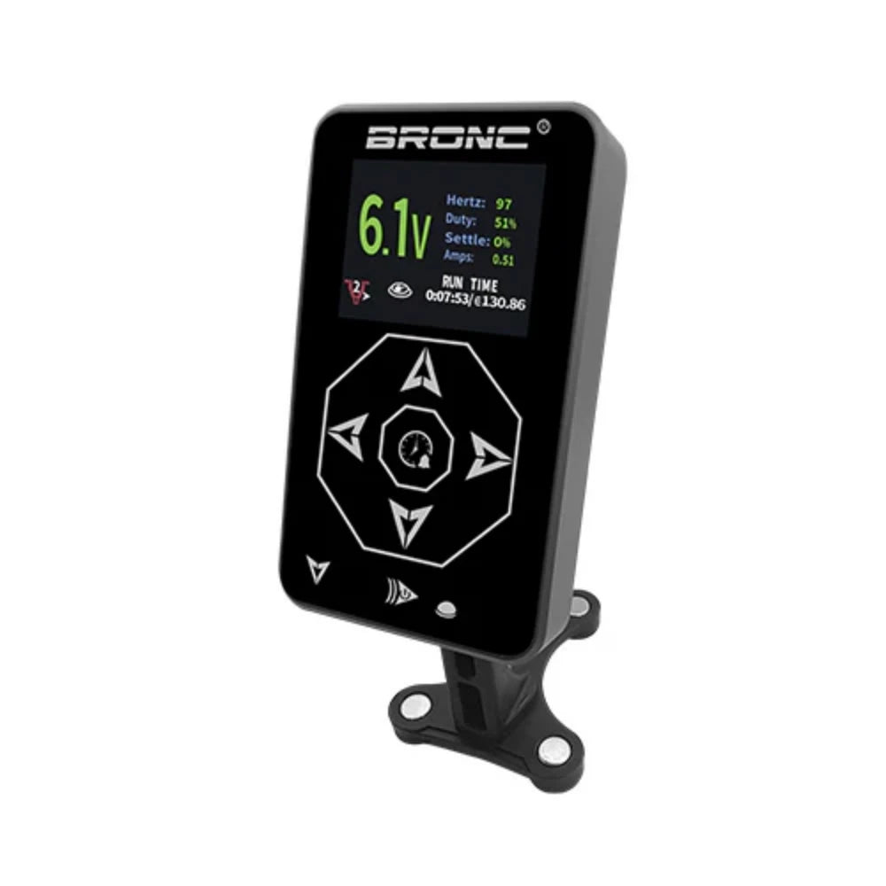 NEW BRONC POWER SUPPLY UPGRADE Tattoo Power Supply Touch Screen Intelligent Digital LCD Makeup Dual Set Qme