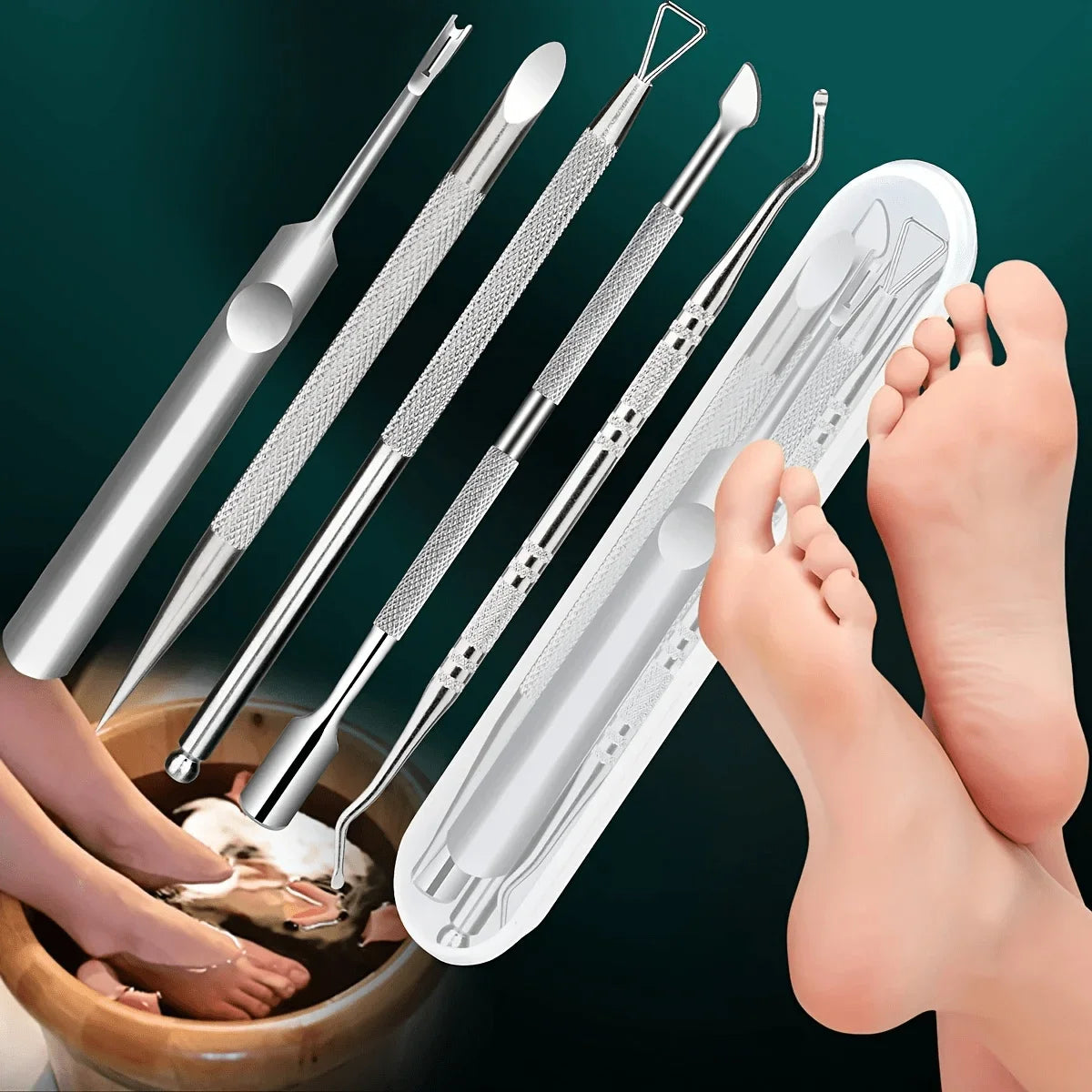 Toe Nail Premium Stainless Steel Pedicure Tools Easy Manicure Care Qme