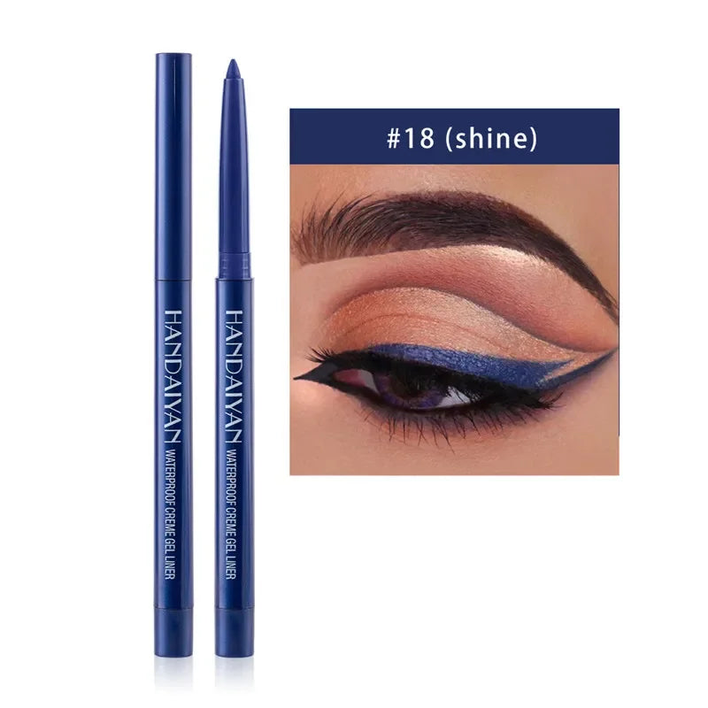 20 Colors Waterproof Matte Eyeliner Gel Long Lasting Professional Sweatproof Non-smudge Multicolor Ultra-fine Eyeliner Pencil Qme 18