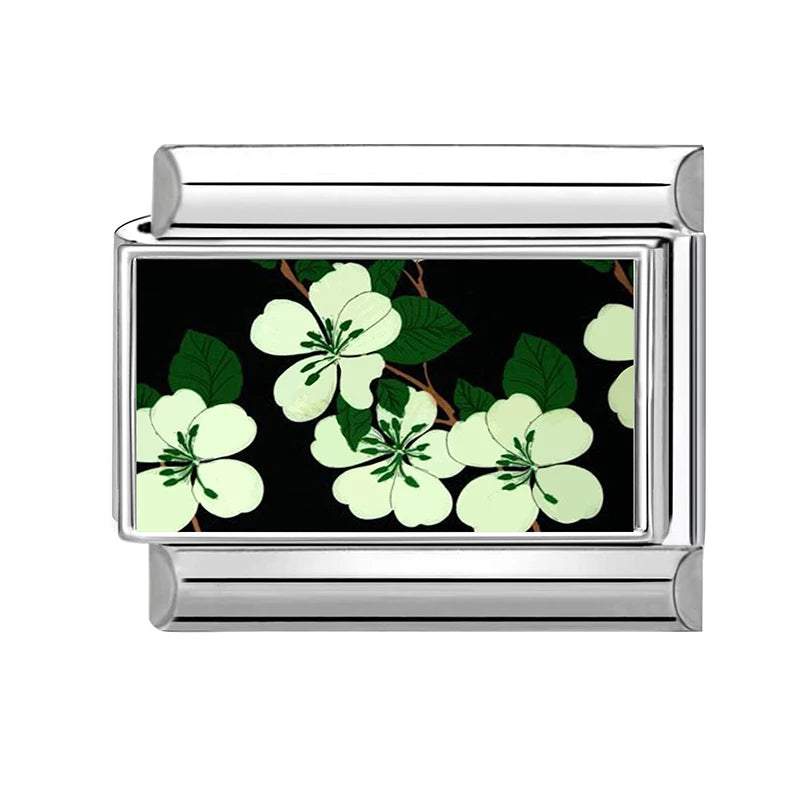 2026 Creative Colorful Pattern Sun Daisy Piano Red Poker Italian Charm Links Fit 9mm Stainless Steel Bracelet DIY Making Jewelry Qme Style 21