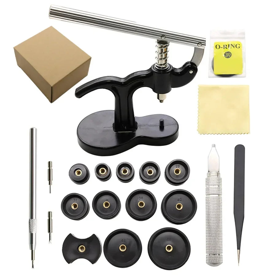 Watch Back Press Tool Set Nylon Prevent Slip Fitting Dies Nylon Watch Case Closer Watch Repair Tool Kit for Watchmaker 12pcs Qme 0255-20PACK