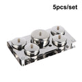 3 Stainless Dappen Dish Cups Salon Manicure Acrylic Powder Liquid Qme 5PCS