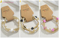 12-Piece Set Fashion Fashion Cross CCB&Seed Beaded Handmade Kraft Paper Bracelet Women Boho Stackable Wrist Jewelry Gift Qme PF-03081012