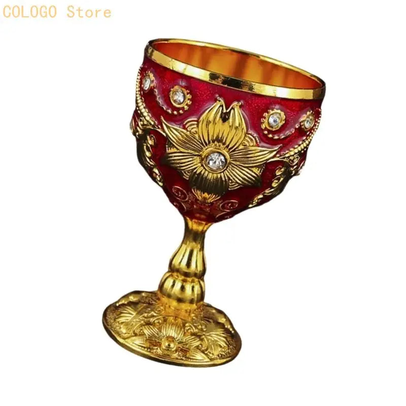 Handcrafted Zinc Alloy Shot Glass Showcasing Fine Retro Art D0LD Qme