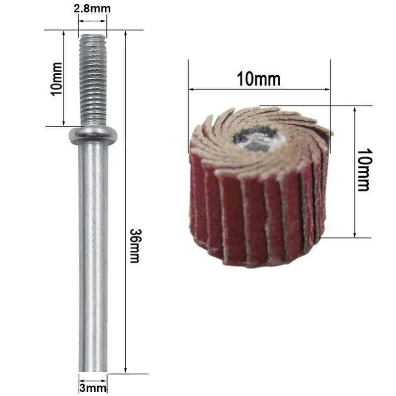 10PCS for Dremel Accessories Sandpaper Sander Board Polishing Wheel Sander Board Shutter Polishing Wheel for Rotating Tools Qme