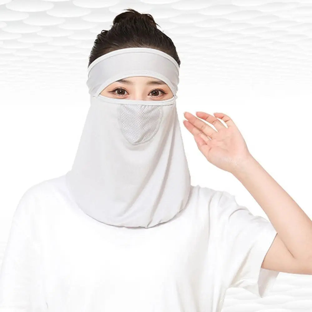 Face Cover Sunscreen Veil Outdoor Face Shield Men Fishing Face Mask Womne Neckline Mask Face Gini Mask Summer Sunscreen Mask Qme