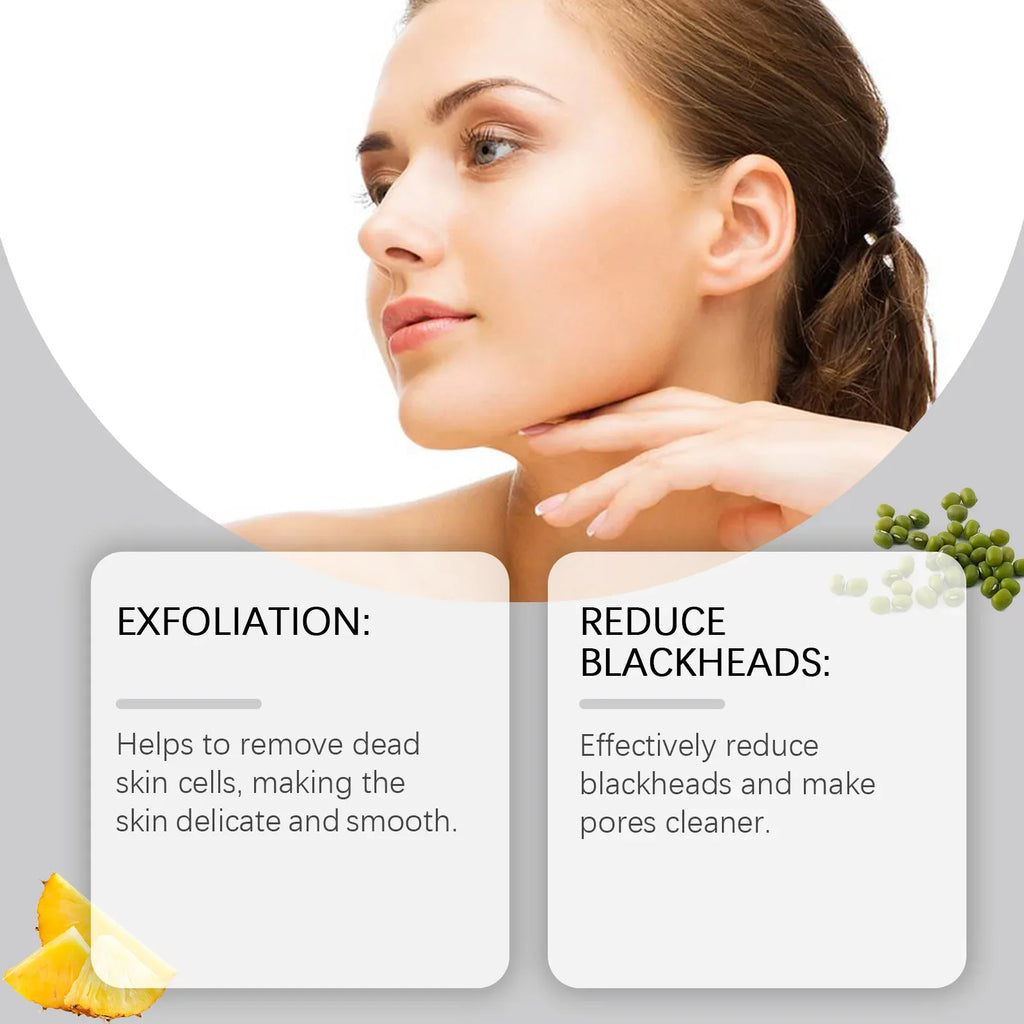 Enzyme Face Powder Wash Skin Oil Control Clean Facial Pores Remove Blackheads Pimples Refreshed Enzyme Face Cleanses Flour Qme