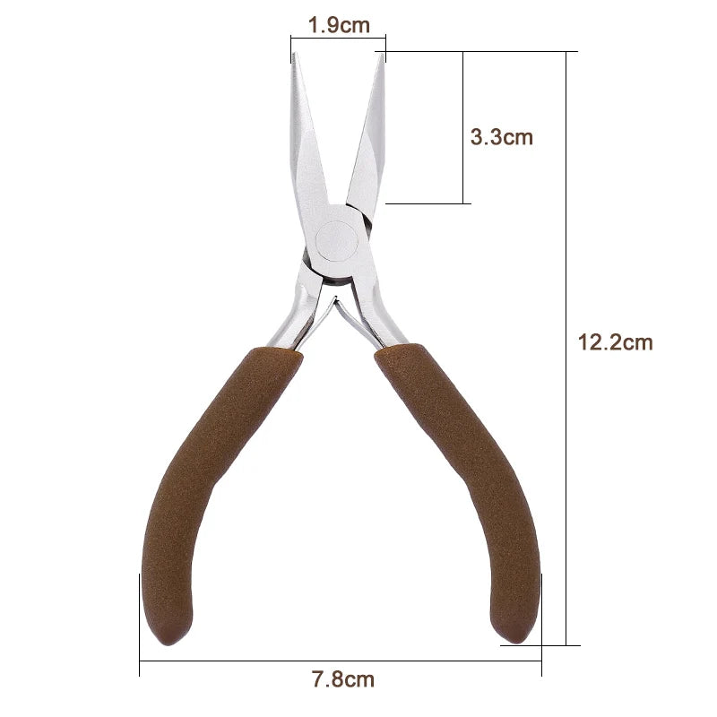 Professional Jewelry Making Tools Jewelry Pliers Needle Nose Pliers Round Wire Cutters for Supplies Wrapping DIY Crafts Beading Qme Needle Nose