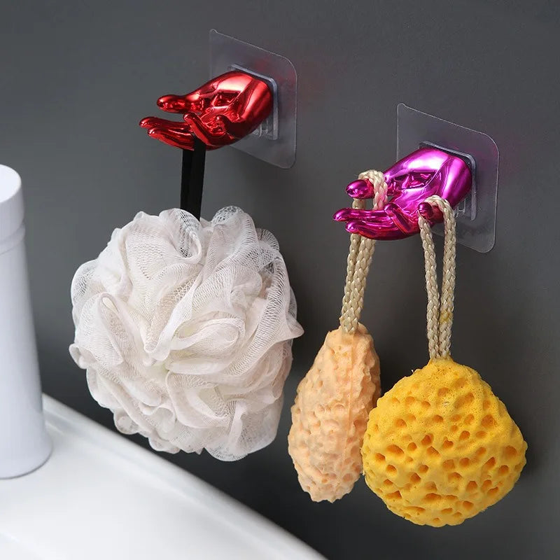 Creative Wall-mounted Display Rack For Storing Hair Accessories, Strong Adhesive Hooks For Hanging Without Drilling Holes Qme