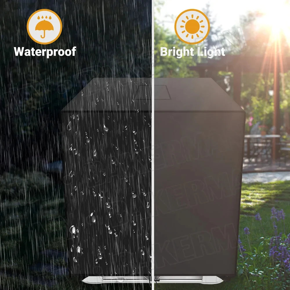 1000L bucket cover dust cover IBC water tank ton bucket cover protective cover water tank cover 210D Oxford cloth sun protection Qme