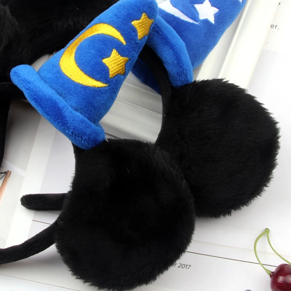 Mickey Mouse Plush Magic House Fashion Headwear Cosplay Decoration Christmas Party Cloth Hair Band Adult/Children Qme
