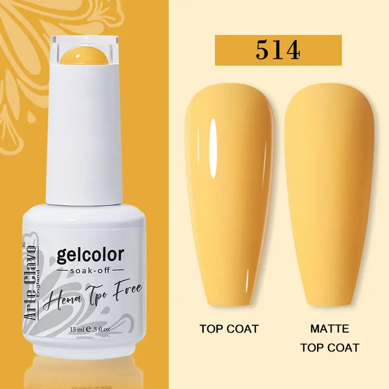 Arte Clavo HEMA TPO Soak Off UV LED Nail Gel Polish 108 Colors