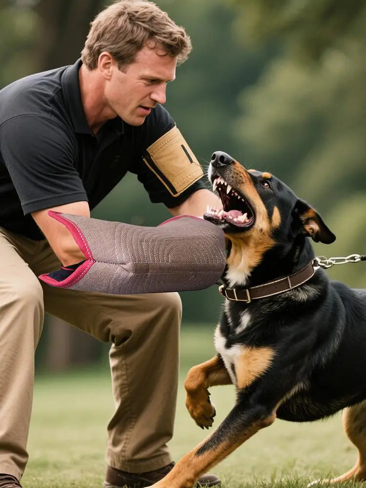 Dog Bite Sleeve Dog Training Sleeves Arm Protection for Training Work Dog Biting Tugging Toy Dogs Training arm bite Sleeve Qme