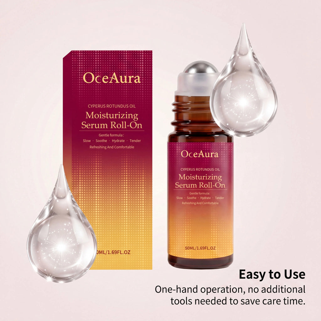 OceAura Cyperus Post Depilatory Serum Roll-On Gentle Soothe Hydration Refreshing Body Skin Relief Cyprus Oil Hair Removal Care Qme
