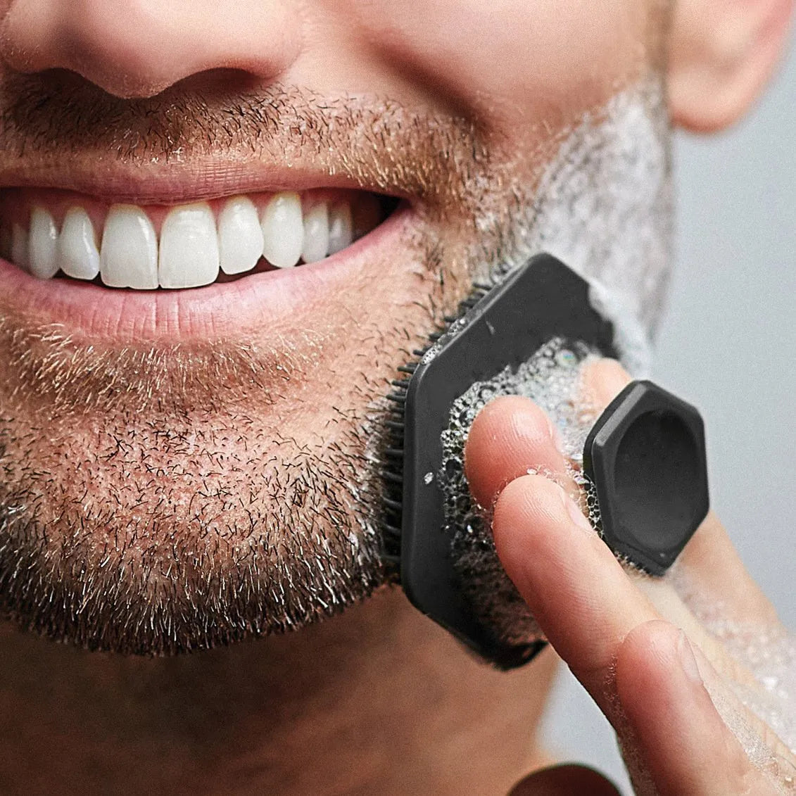 Men Facial Cleaning Brush Scrubber Silicone Miniature Face Deep Clean Qme