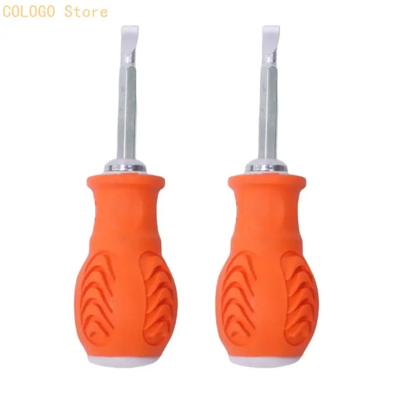 Steel Slotted Screwdriver Enhanced Grip Detachable Bit Design Home Qme Two packs China Mainland
