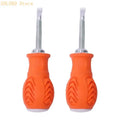 Steel Slotted Screwdriver Enhanced Grip Detachable Bit Design Home Qme Two packs China Mainland