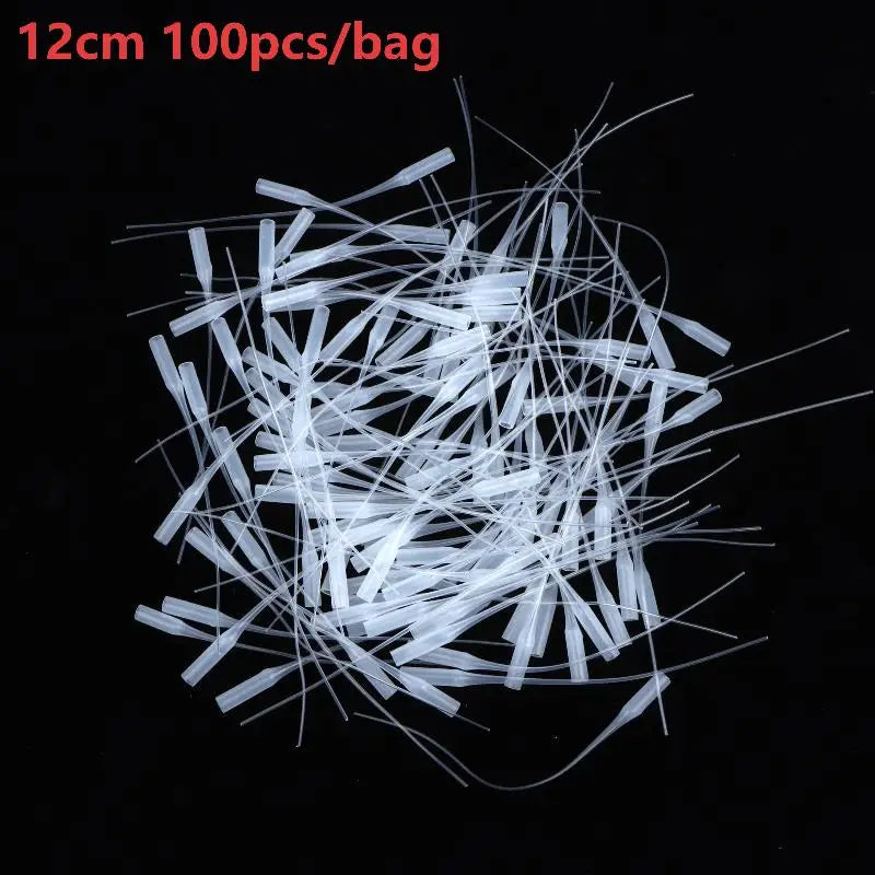 100/200/500Pcs Disposable Glue Applicator Tip Flexible Micro Extension Tube For 502 Super Glue Precision Repair Craft DIY Qme 12cm 100pcs