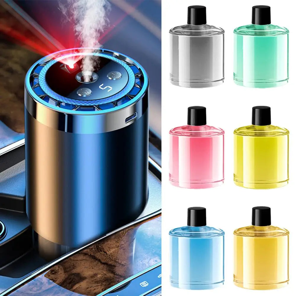 Smart Car Air Freshener Adjustable Car Smell Air Scent Ceiling Starry Scent Light 30-50ml Car Sky Automatic Ambient Freshener Qme
