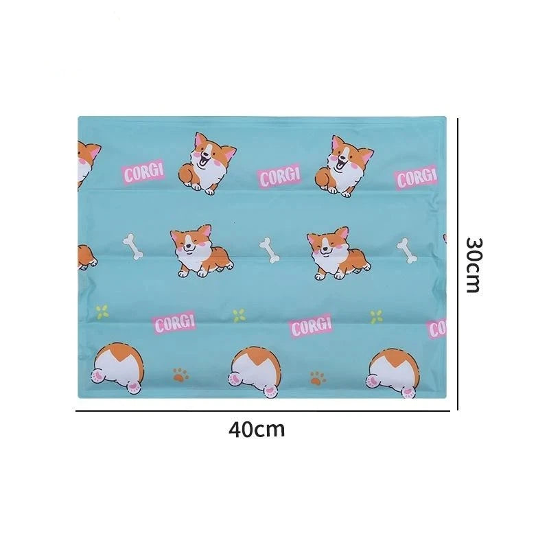 Reusable Pet Cooling Mat Waterproof Gel Pad Dogs Cats Summer Non Qme A4