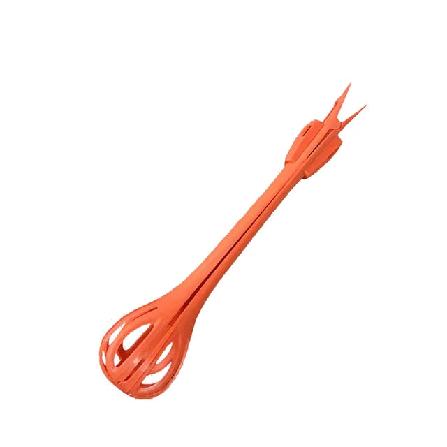 Multifunctional Egg Beater Whisk Milk Pasta Tongs Food Clips Mixer Manual Stirrer Kitchen Cream Bake Tool Kitchen Accessories Qme Red