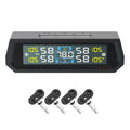 Solar/USB Powered Tire Pressure Monitoring System LCD Display Tire Pressure Monitor System IPX7 Waterproof for RVs Trailers Cars Qme Internal
