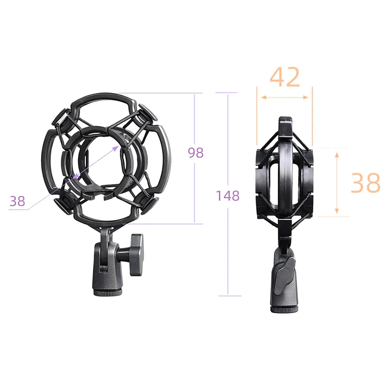 Universal Professional Condenser Microphone Mic Shock Mount Holder Qme