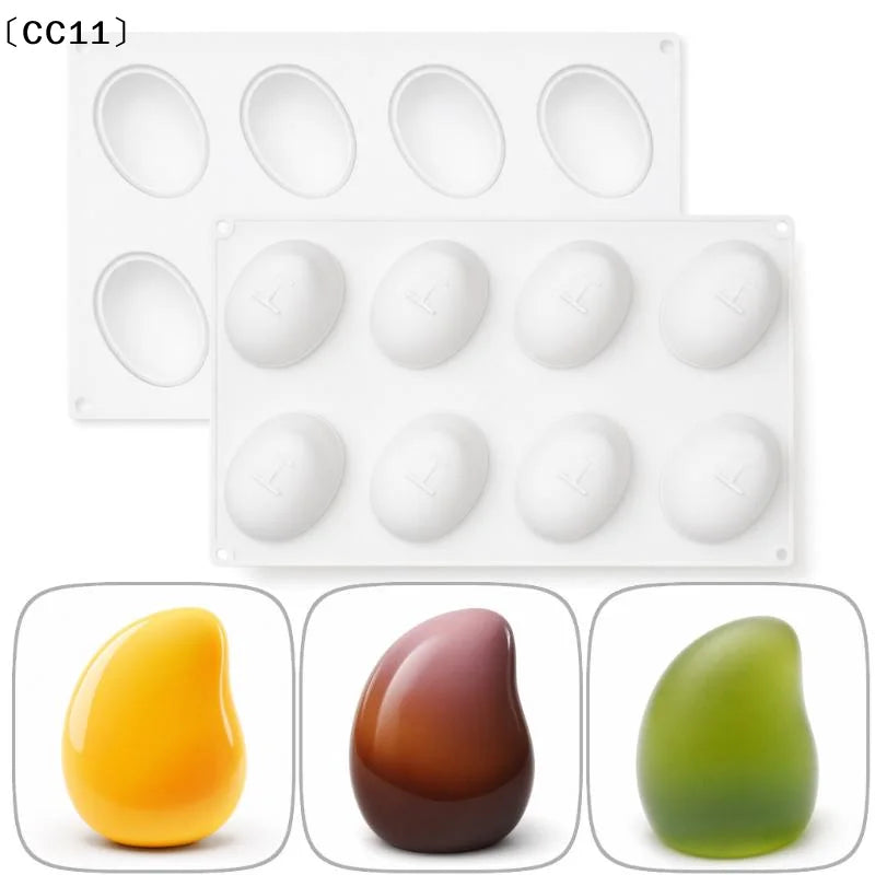 Mango Pear French Mousse Cake Baking Mold Fruit Shaped Dessert Qme